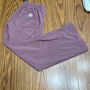 Carhartt Mauve Force Cross-Flex utility scrub pants C52110